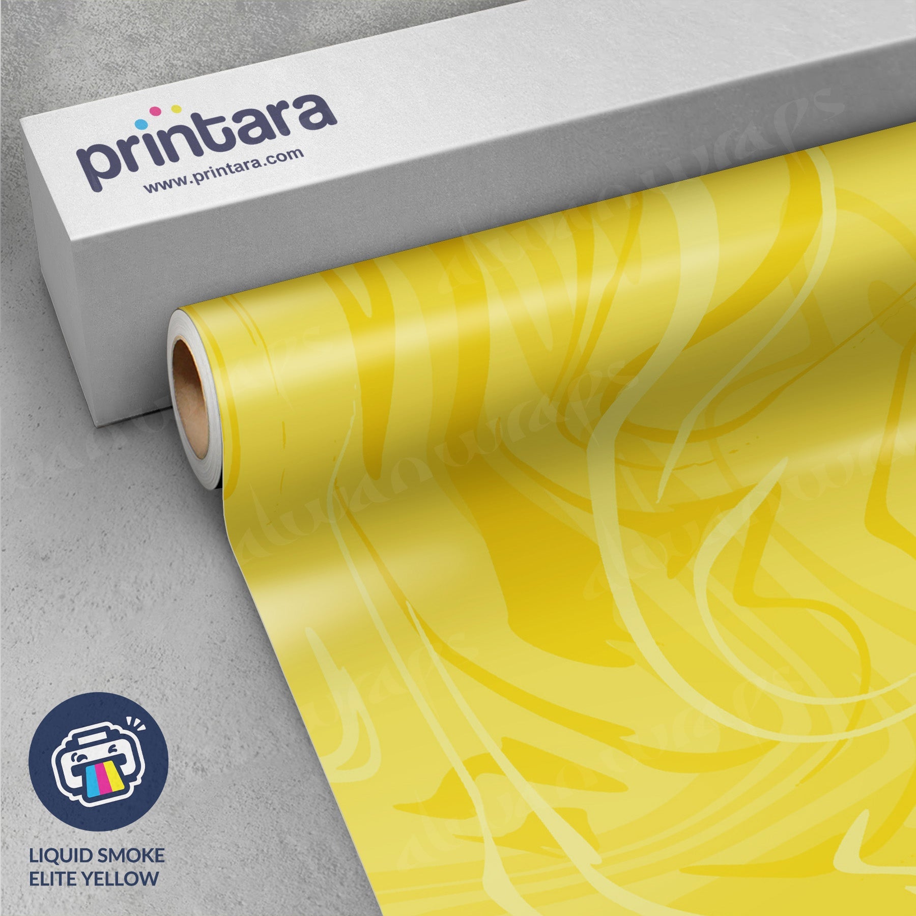 Liquid Smoke Elite Yellow Vinyl Wrap