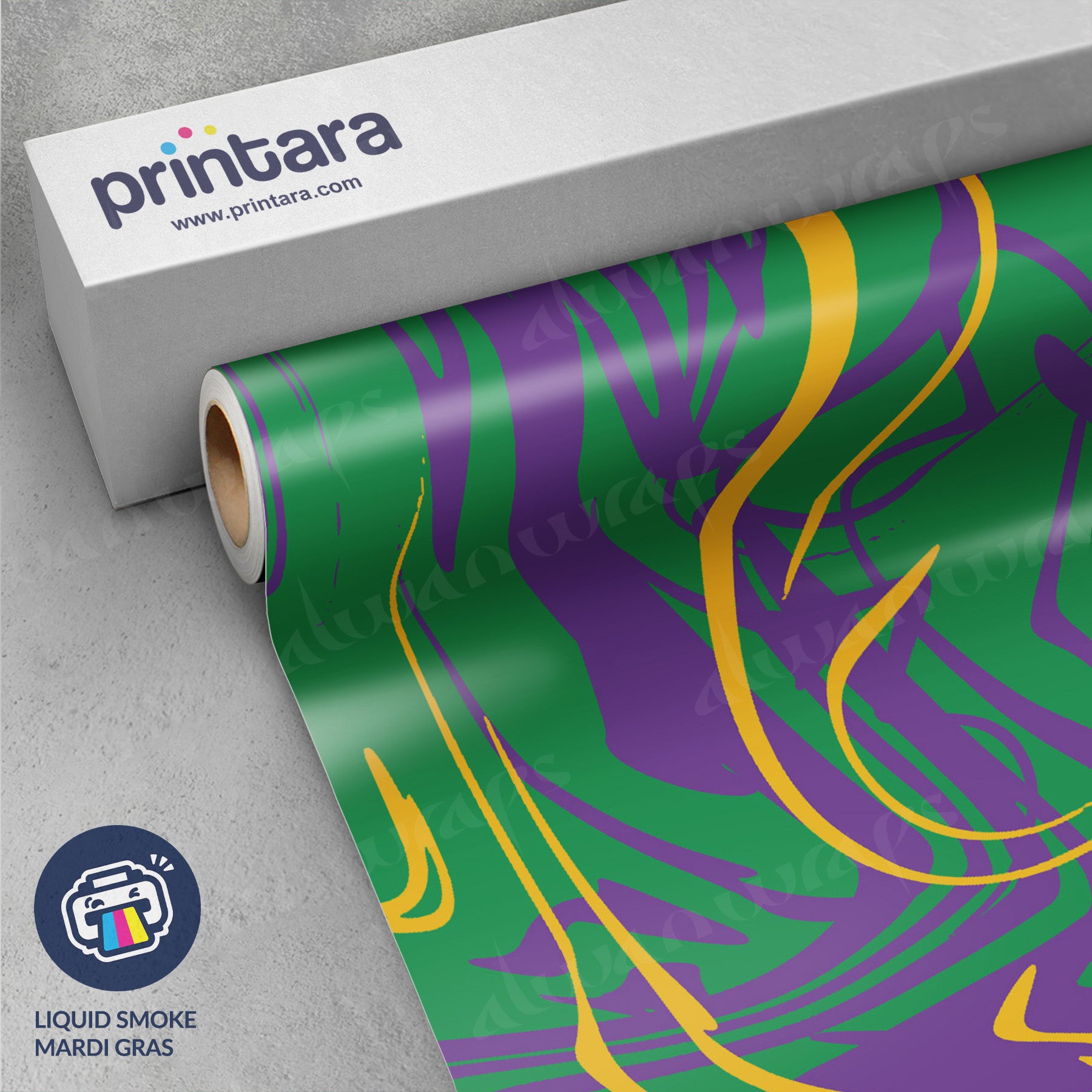 Liquid Smoke Mardi Gras Vinyl Wrap