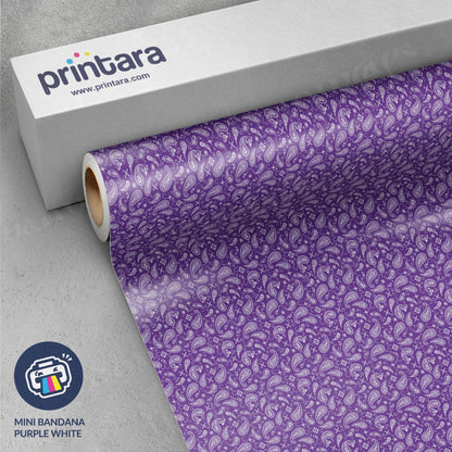 Mini Bandana Purple & White Vinyl Wrap
