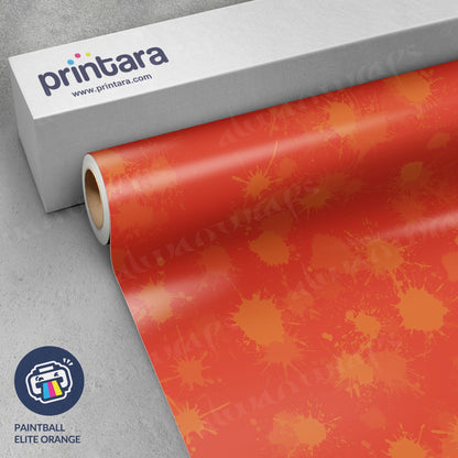 Paintball Elite Orange Vinyl Wrap