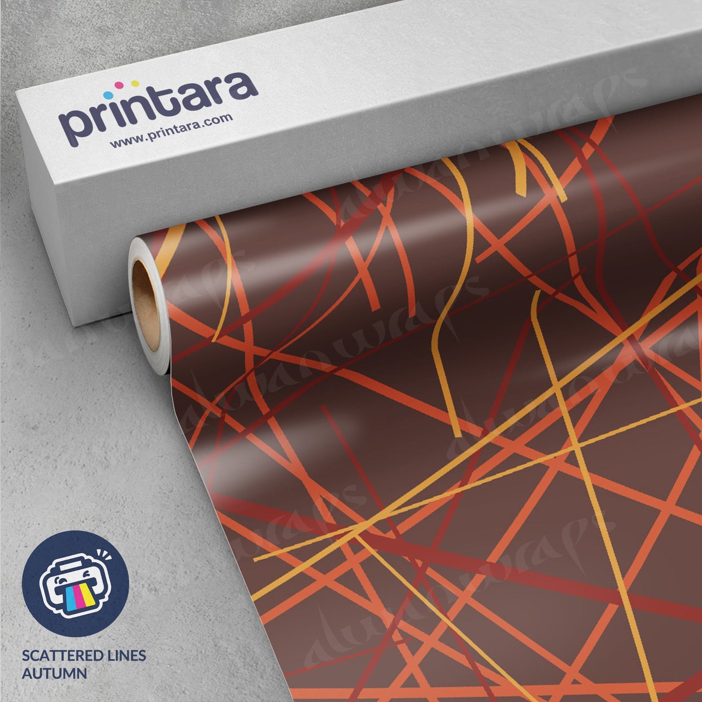 Printara Scattered Lines Autumn Vinyl Wrap
