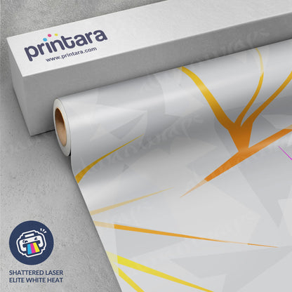 Shattered Laser Elite White Heat Vinyl Wrap