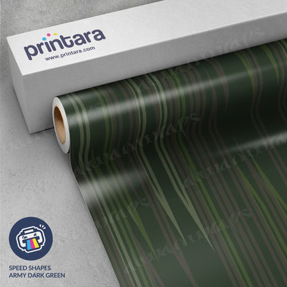 Speed Shapes Army Dark Green Vinyl Wrap