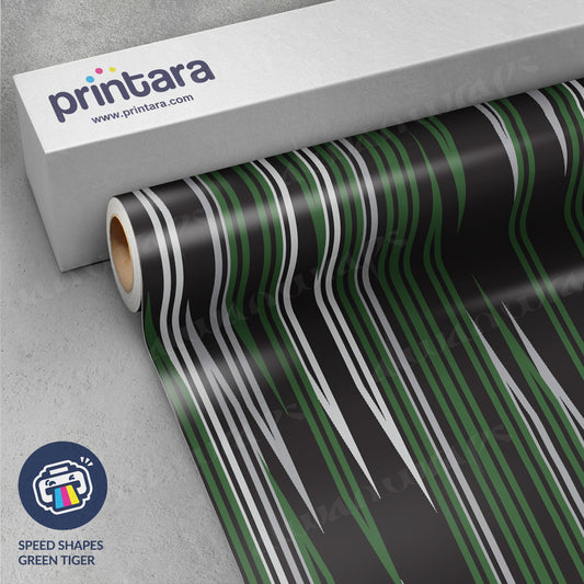 Speed Shapes Green Tiger Vinyl Wrap