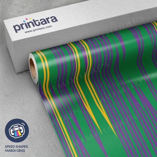 Speed Shapes Mardi Gras Vinyl Wrap