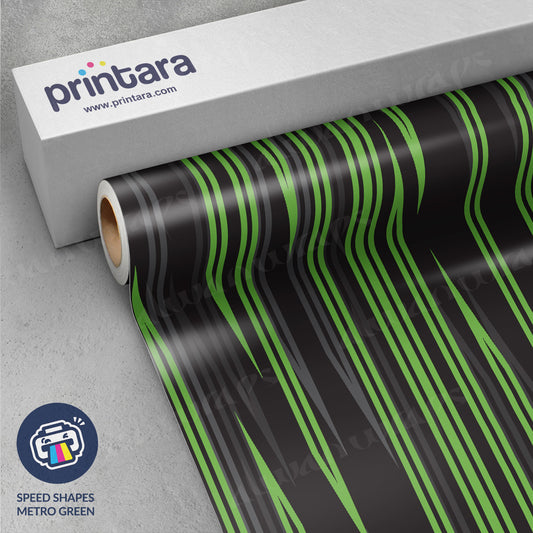 Speed Shapes Metro Green Vinyl Wrap