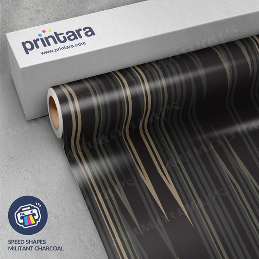 Speed Shapes Militant Charcoal Vinyl Wrap