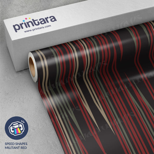 Speed Shapes Militant Red Vinyl Wrap