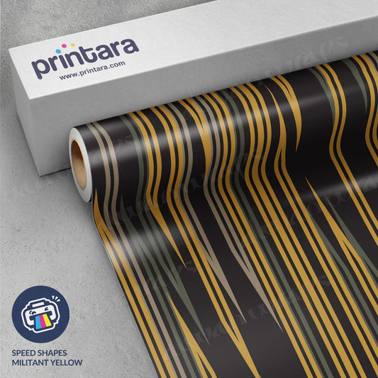 Speed Shapes Militant Yellow Vinyl Wrap