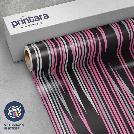 Speed Shapes Pink Tiger Vinyl Wrap