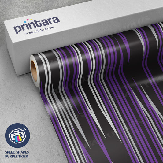 Speed Shapes Purple Tiger Vinyl Wrap