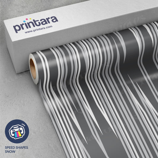 Speed Shapes Snow Vinyl Wrap