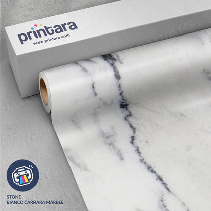 Stone Bianco Carrara Marble Vinyl Wrap