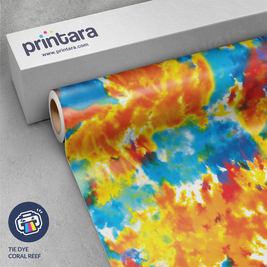 Tie Dye Coral Reef Vinyl Wrap