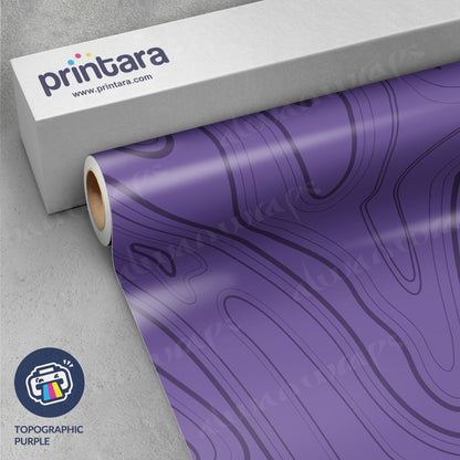 Topographic Purple Vinyl Wrap