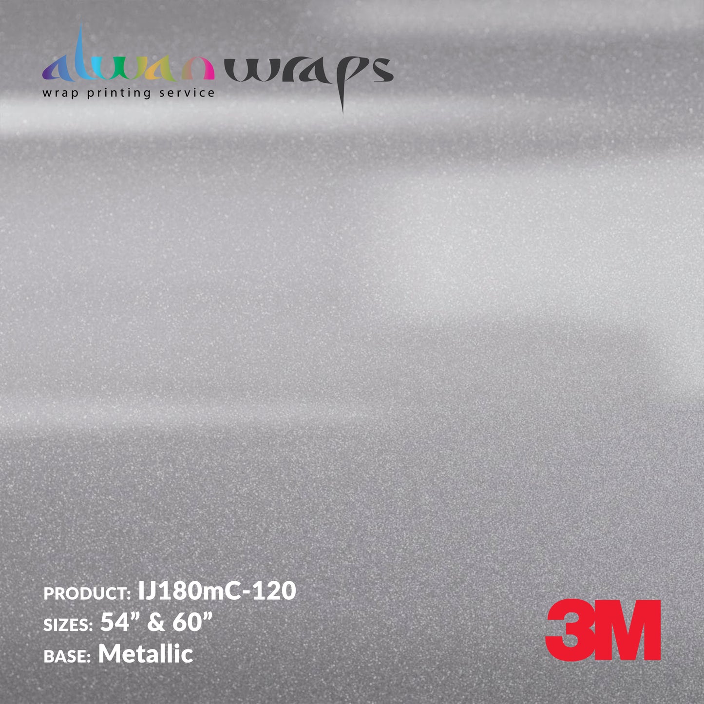 3M IJ180MC-120 Printable Metallic Vinyl Wrap Film